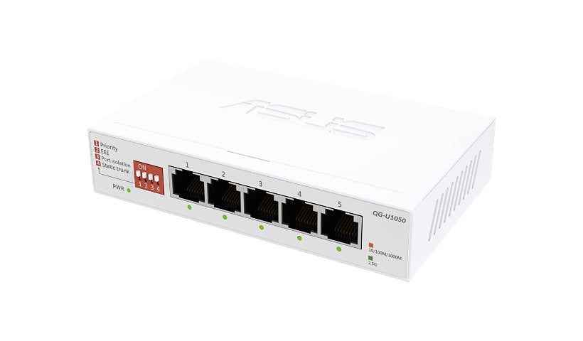 ASUS QG-U1050 5-Port 2.5G Unmanaged Desktop Switch, TAA Compliant