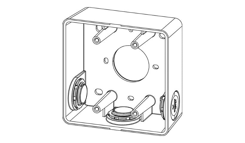 Verkada ACC-INT-TS-COND Square Conduit Surface Box for Intercom