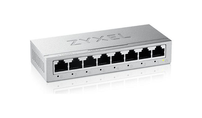 Zyxel GS-108B v5 8-Port Gigabit Unmanaged Switch, Desktop or Wall
