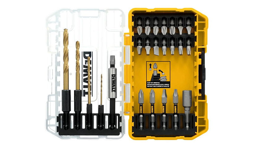 DeWALT TOUGH GRIP Screwdriver & Drill Bit Set, 27 Pieces, DWAF2504TG