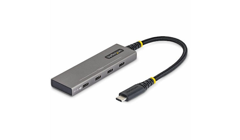 StarTech.com USB-C Hub, 4x USB-C 10Gbps Ports, 100W PD Pass-Through, Metal