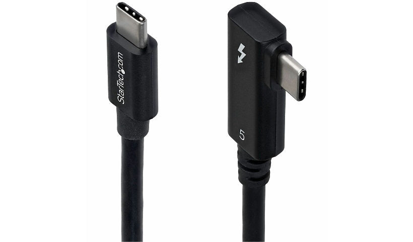 StarTech.com TBLT5MM80CM240WRA Right Angle Certified Thunderbolt 5 Cable 2.6 ft