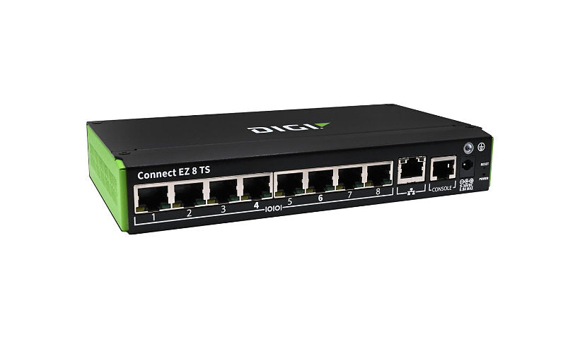 Digi Connect EZ08-TS00-GLB 8-Port RS-232/422/485 Serial Server, 1GbE