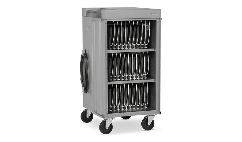 Bretford Cube Cart Slim Pro USB-C, 30 Devices, Key Lock, TVCSPD30PS-KEYCK