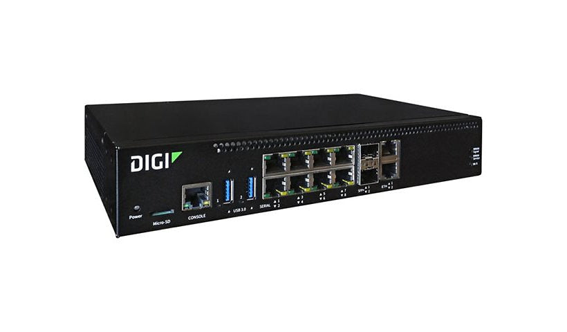 Digi Connect EZ08-B100-US 8-Port Serial Server with Wi-Fi 5, 10G SFP+
