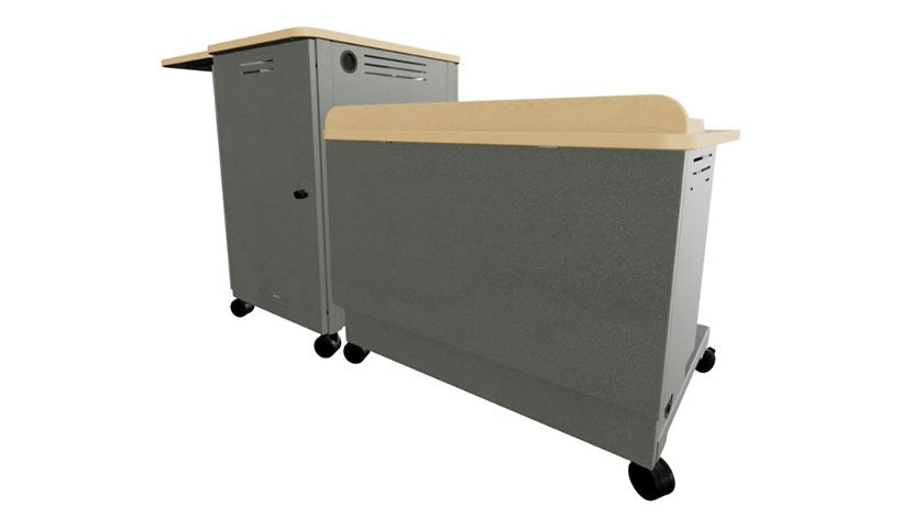 Spectrum Freedom One eLift Electric Lectern, Maple/Gray/White, TAA