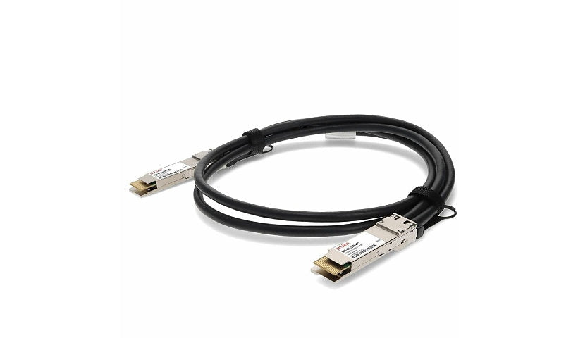 Proline Cisco QDD-400-CU3M Compatible 3m (9.8ft) 400GBase-CU QSFP-DD to QSFP-DD Passive Twinax Direct Attach Copper Cable, TAA Compliant, QDD-400-CU3M-PRO