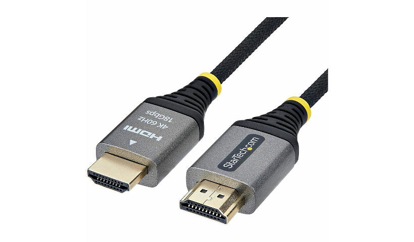 StarTech.com HDMI2-FLEX-4K60-10F Ultra Flexible Certified HDMI 2.0 Cable 10 ft