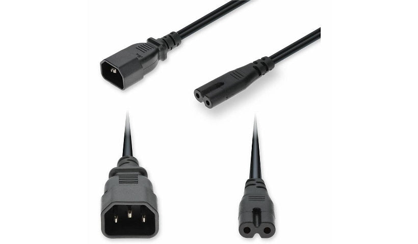 Proline PRO-C142C7C18G6FBK C14 to C7 Power Cord 6 ft 10A 250V 18 AWG