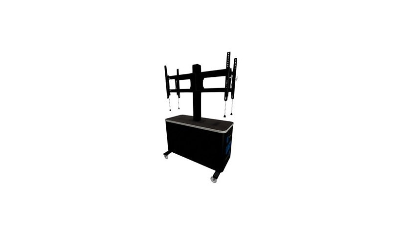 Spectrum Console Gaming Hub Duo Cart, TV + 2 Consoles, Black/Silver/Green