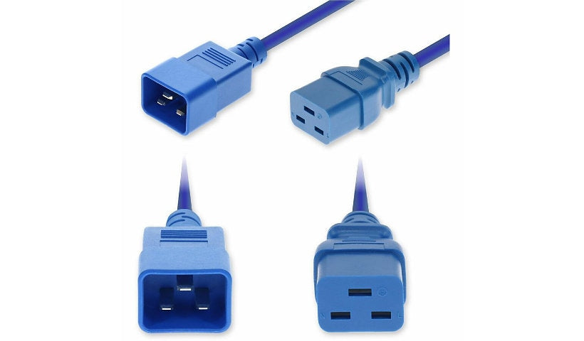 Proline PRO-C202C19C14G3FBE C20 to C19 Power Extension Cord 3 ft 15A 250V 14 AWG