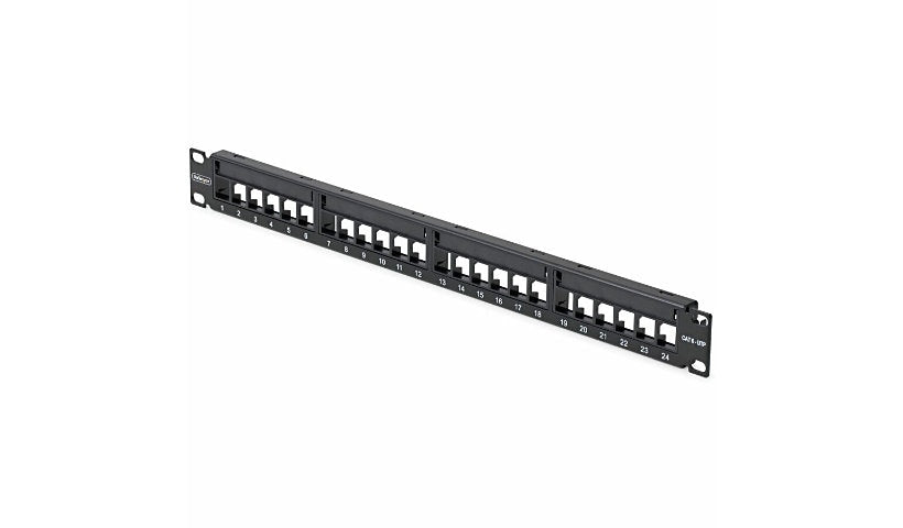 StarTech.com C6PANELUTP241U 24-Port Blank Keystone Patch Panel 1U 3 Year