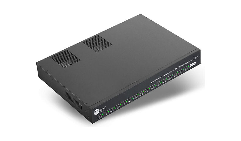 SIIG Industrial 16-Port USB-C PD Charger, 1200W, 100W per Port, ID-US0G11-S1