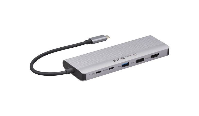 Eaton Tripp Lite USB4 Mini Dock, 2x HDMI (8K or Dual 4K), 10Gbps USB, 100W PD