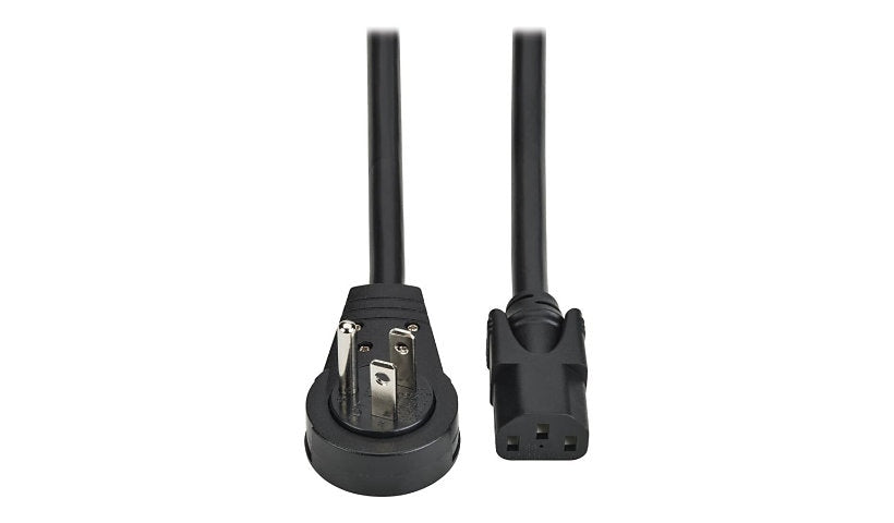 Tripp Lite P007-003-15RR Right-Angle NEMA 5-15P to C13 Computer Power Cord 3 ft