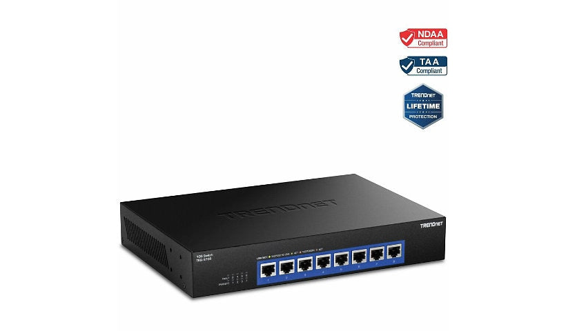 TRENDnet TEG-S708 8-Port 10G Unmanaged Switch, 160Gbps, Rack Mountable