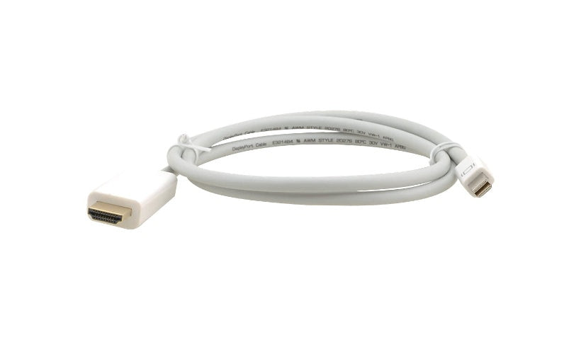 Kramer C-MDP/HM Mini DisplayPort to HDMI Adapter Cable, Male/Male, 25 ft
