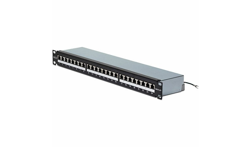 StarTech.com C6APANELSTP241UPD 24-Port Cat6A Shielded 110 Punch-Down Patch Panel