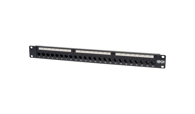 Tripp Lite N054-024 24-Port Cat5e Feed-Through Patch Panel TAA Lifetime Warranty