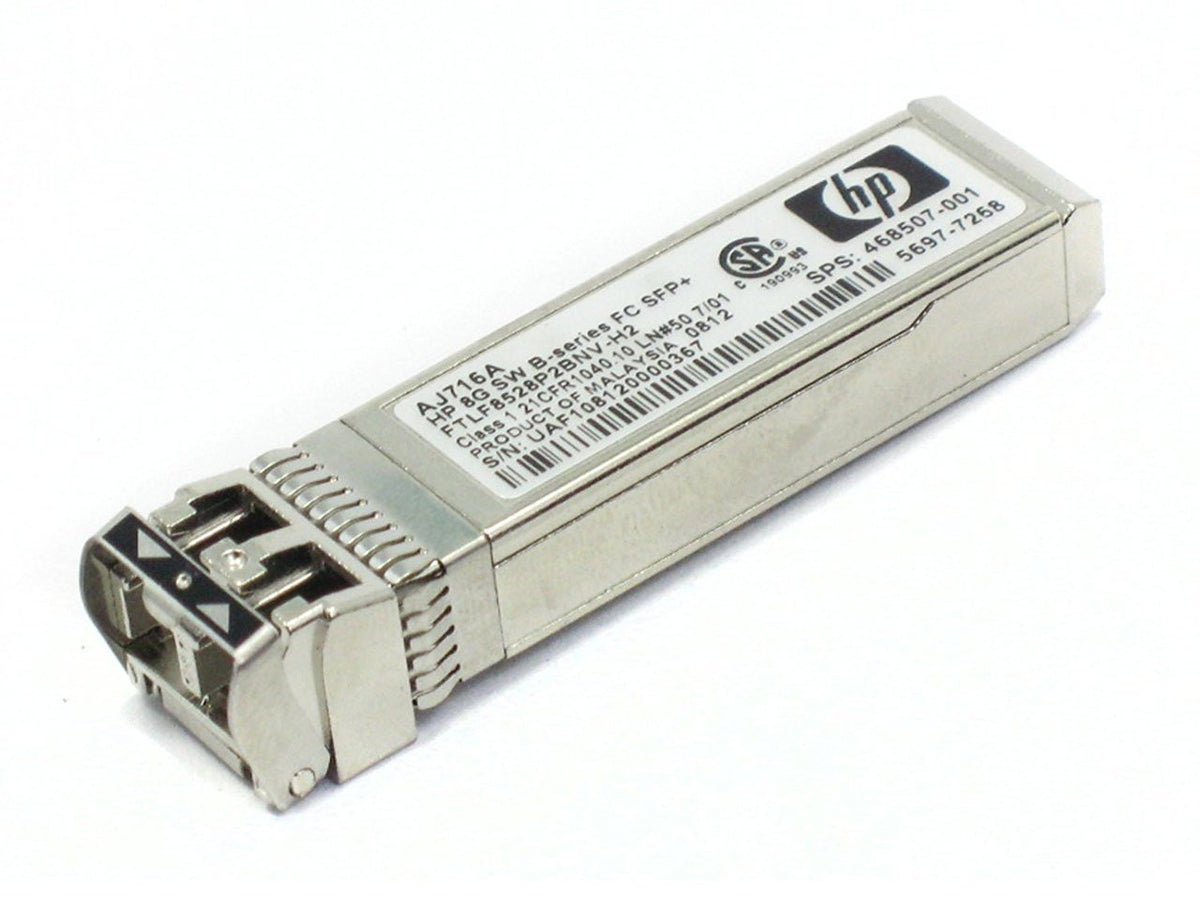 HPE 468507-001 8Gb Short Wave B-Series FC SFP+ Transceiver 1-Pack