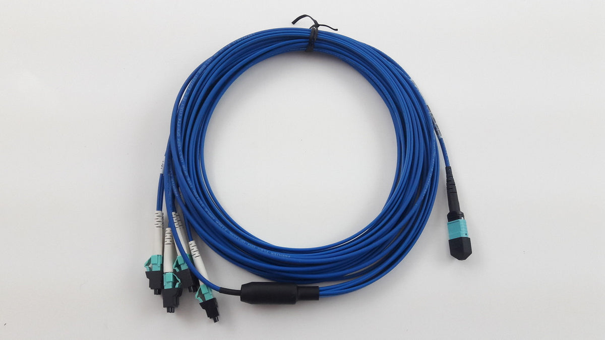 HPE K2Q46-63001 Premier Flex MPO to 4x LC Multimode Breakout Fiber Cable 5m