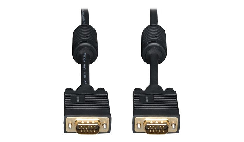 Tripp Lite High-Resolution VGA RGB Coax Monitor Cable, HD15 M/M, Gold, 15 ft