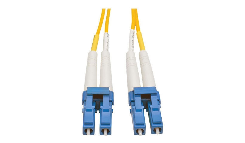 Eaton Tripp Lite 20m (65ft) LC to LC Single Mode Duplex Fiber Patch Cable, 9/125, PVC, Yellow, N370-20M