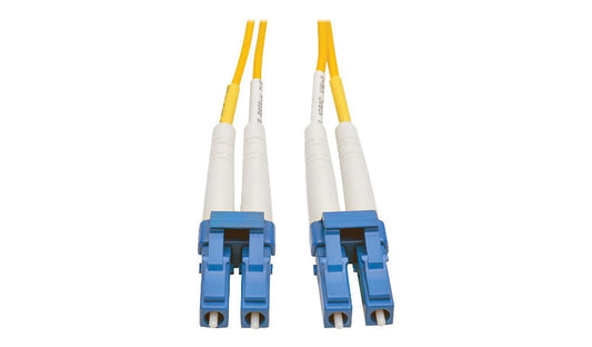 Eaton Tripp Lite 20m (65ft) LC to LC Single Mode Duplex Fiber Patch Cable, 9/125, PVC, Yellow, N370-20M