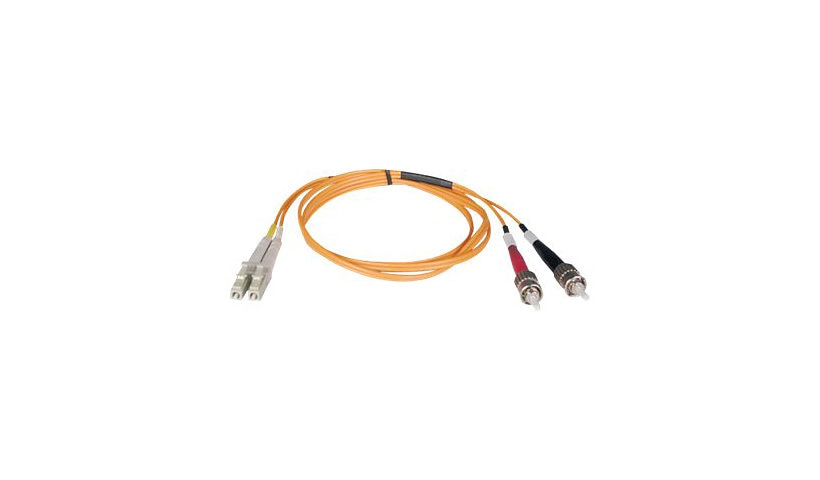 Tripp Lite (Eaton) N318-10M 10m (32.8ft) LC to ST Multimode Duplex Fiber Patch Cable, 62.5/125, PVC, OFNR, Orange