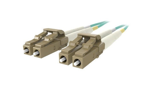Belkin 5m (16.4ft) LC to LC 10Gb OM3 Multimode Duplex Fiber Patch Cable, 50/125, Aqua, F2F402LL-05M-G