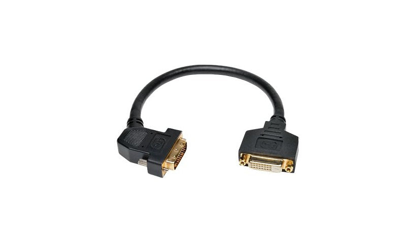 Tripp Lite DVI-D Dual Link Extension Adapter, 45° Left Plug, M/F, 1 ft
