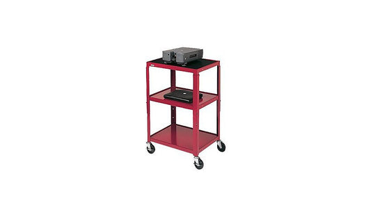 Bretford Adjustable AV Cart for TV/Projector, Black, A2642