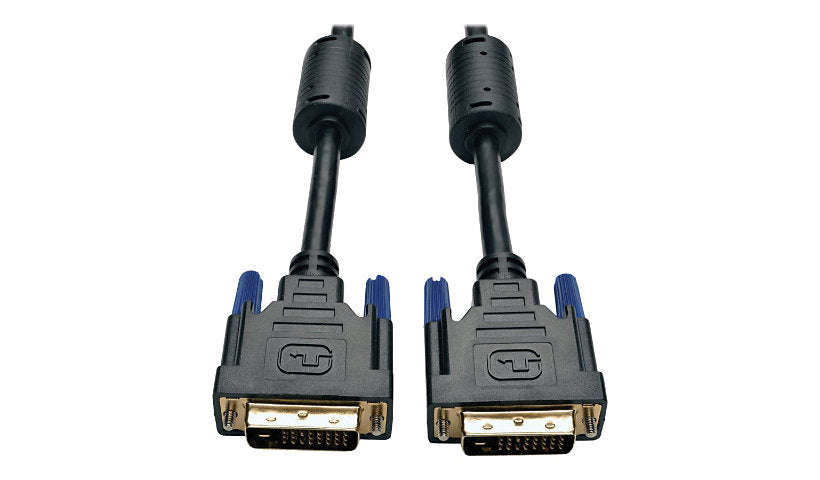 Tripp Lite DVI-D Dual Link Cable, 2560x1600, Gold Plated, Male/Male, 50 ft