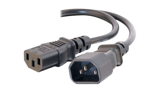C2G 03141 C14 to C13 PDU Extension Power Cord 6 ft 18 AWG Lifetime Warranty