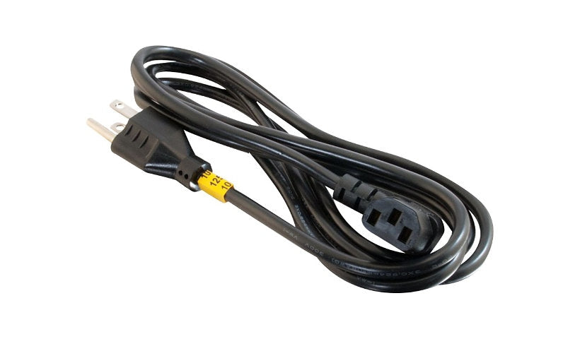 C2G 03152 NEMA 5-15P to Right-Angle C13 Computer Power Cord 6 ft 18 AWG