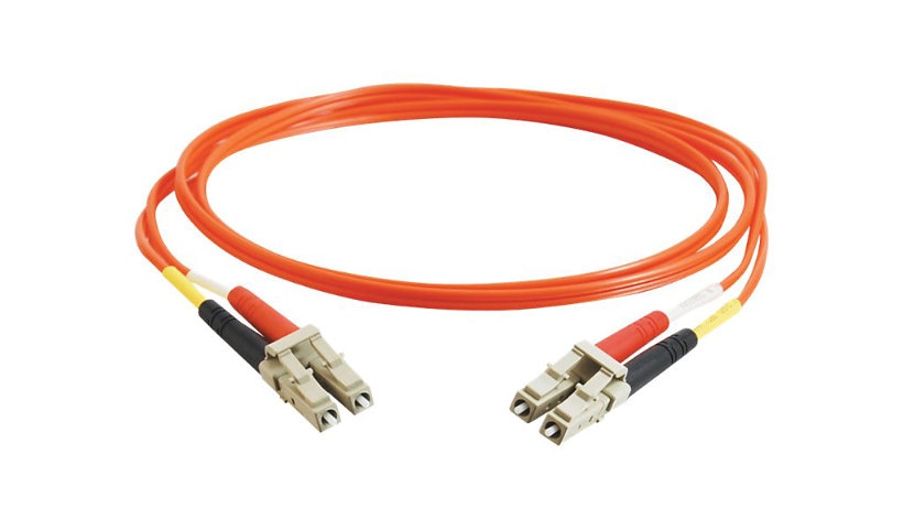 C2G 33177 10m (32.8ft) LC to LC OM1 Multimode Duplex Fiber Patch Cable, 62.5/125, PVC, Orange