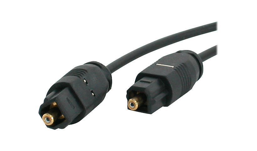 StarTech.com THINTOS3 Thin Toslink Digital Optical Audio Cable 3 ft SPDIF