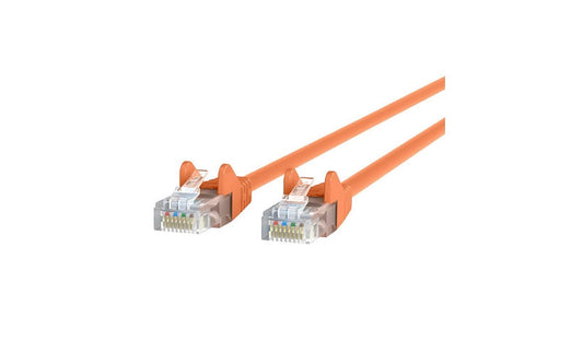 Belkin A3L980-03-ORG-S Cat6 Snagless UTP Ethernet Patch Cable 3 ft Orange