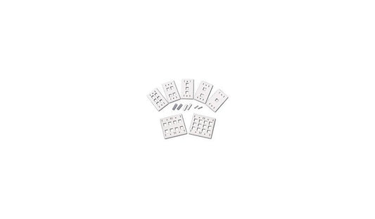 C2G 03413 4-Port Keystone Single-Gang Wall Plate White Lifetime Warranty