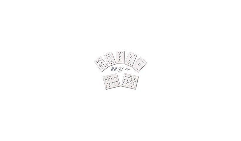 C2G 03411 2-Port Keystone Single-Gang Wall Plate White Lifetime Warranty