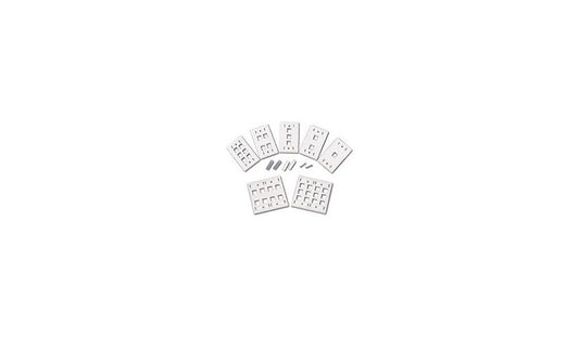 C2G 03411 2-Port Keystone Single-Gang Wall Plate White Lifetime Warranty