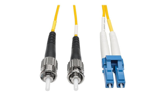 Tripp Lite (Eaton) N368-30M 30m (98.4ft) LC to ST Single Mode Duplex Fiber Patch Cable, 9/125, PVC, OFNR, Yellow