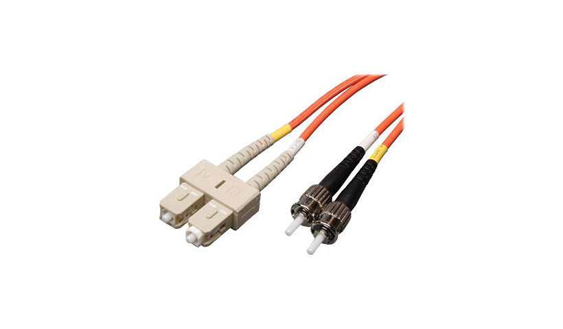Tripp Lite (Eaton) N304-10M 10m (32.8ft) SC to ST Multimode Duplex Fiber Patch Cable, 62.5/125, PVC, OFNR, Orange