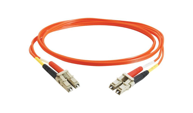 C2G 33178 15m (49.2ft) LC to LC OM1 Multimode Duplex Fiber Patch Cable, 62.5/125, Orange