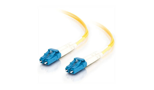 C2G 28758 3m (9.8ft) LC to LC OS2 Single Mode Duplex Fiber Patch Cable, 9/125, Yellow