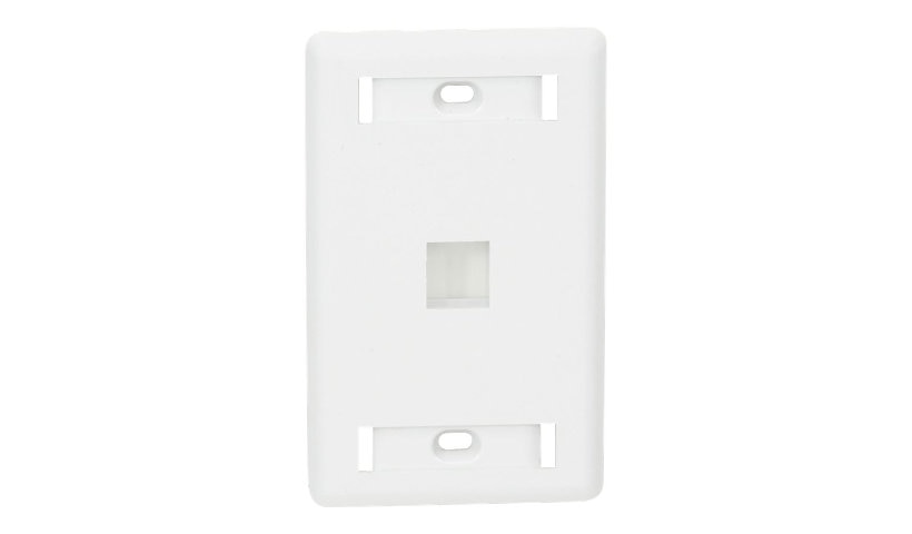 Black Box WPT458 GigaStation2 1-Port Wall Plate White Lifetime Warranty