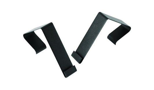Quartet Matrix Cubicle Partition Hangers, 2-Pack, Black, MCH10