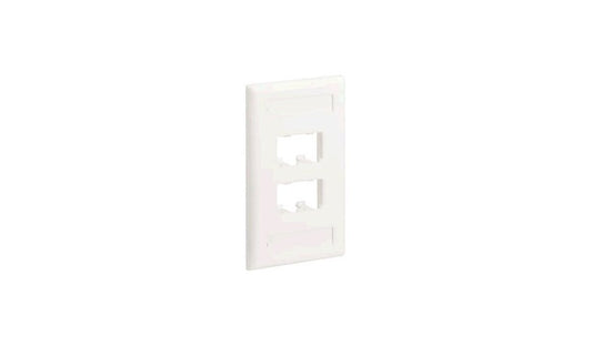 Panduit CFPL4WHY Mini-Com Classic 4-Port Faceplate 1-Gang White