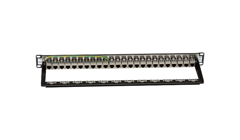 Black Box JPM814A Cat6 24-Port Feed-Through Patch Panel 1U Lifetime Warranty