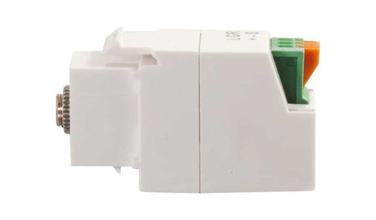 C2G 37036 3.5mm 3-Conductor Keystone Adapter White